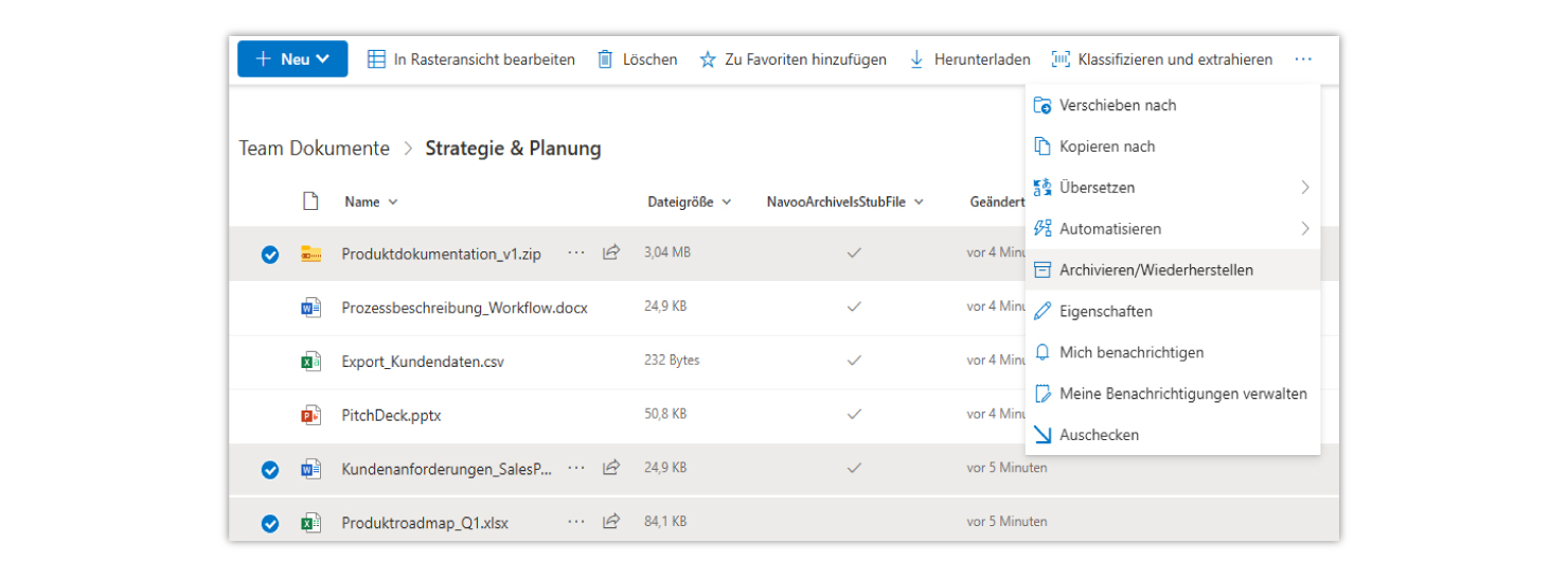 NAVOO_Smart-Archive_SharePoint-Strukturen NAVOO_Smart-Archive_SharePoint-Strukturen