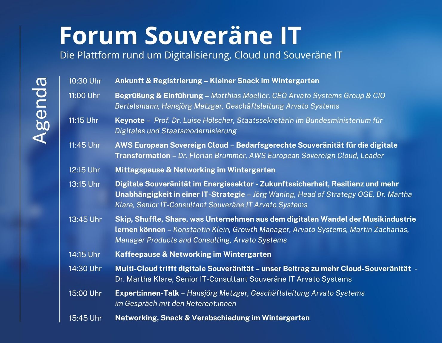 Agenda Forum Souveräne IT