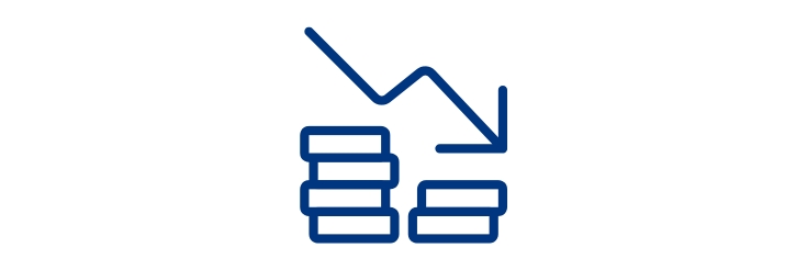Icon Weniger Betriebsaufwand durch Automatisierung