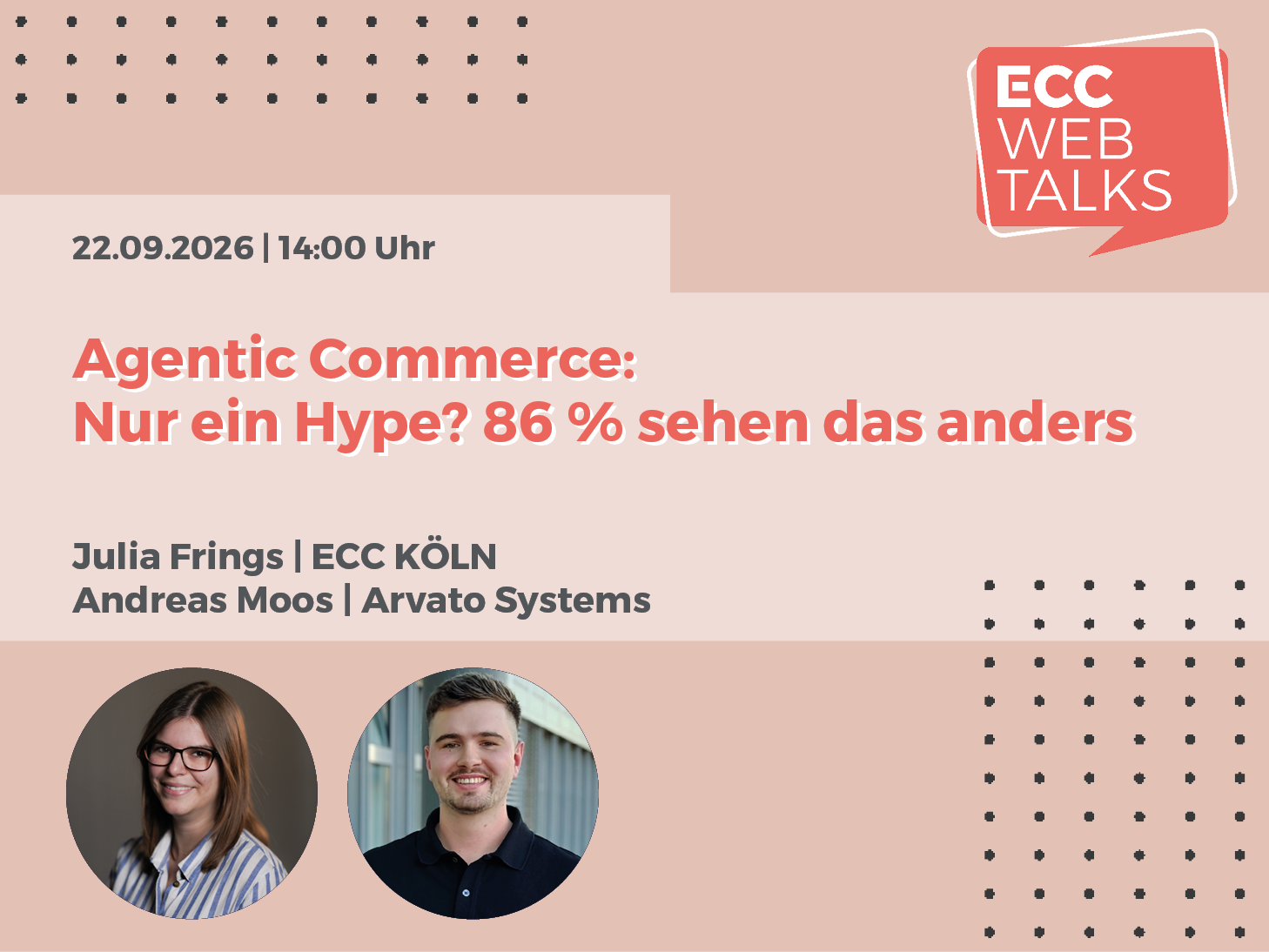 Agentic Commerce Webinar mit Julia Frings und Andreas Moos als Speaker